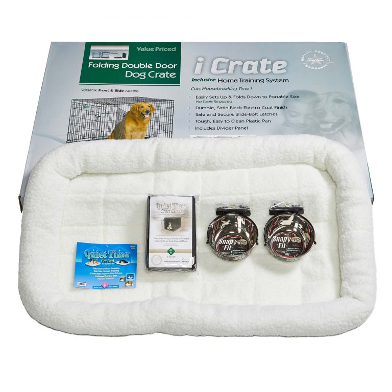 Midwest iCrate Dog Crate Kit Extra Large 42″ x 28″ x 30″ 1542DDKIT