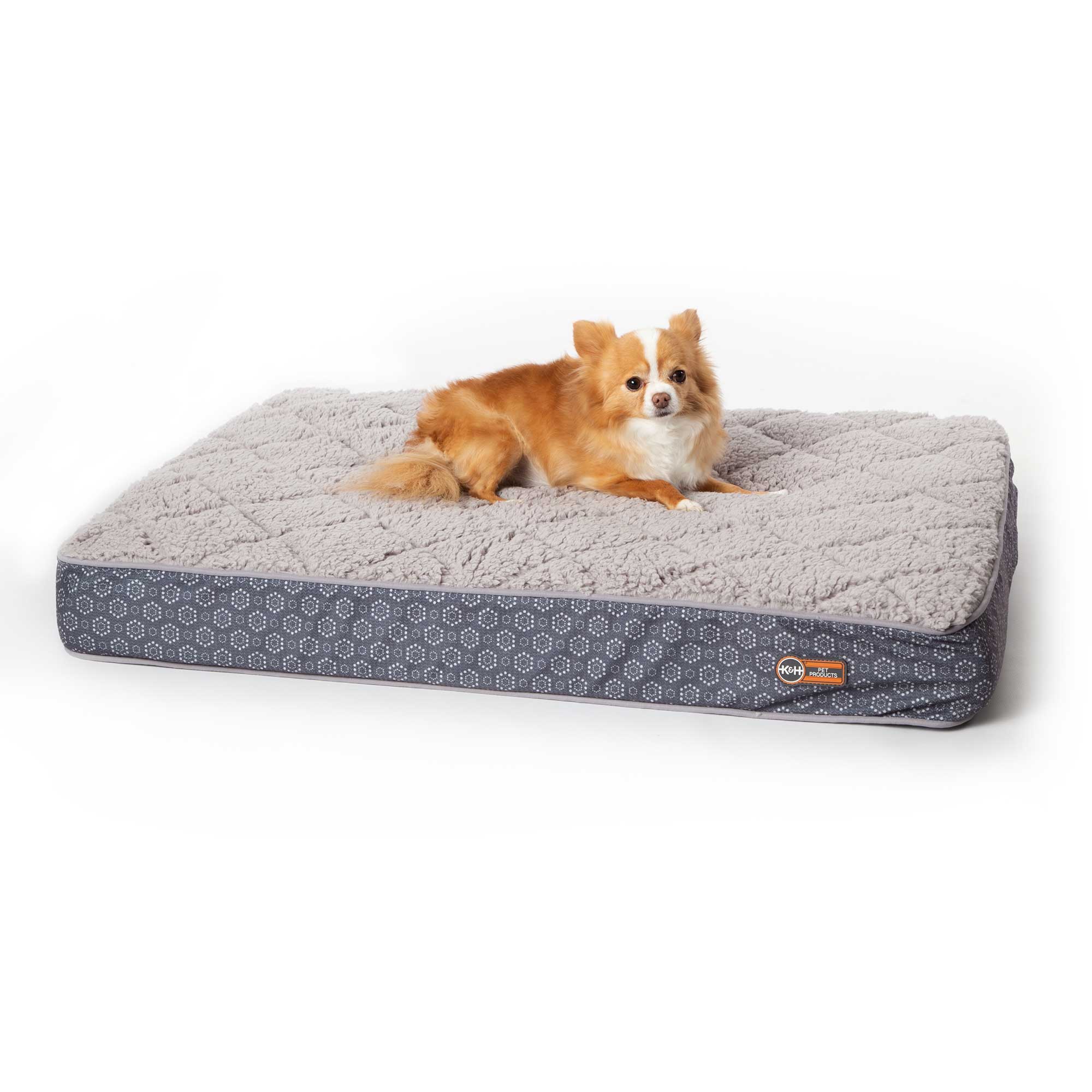 K&H Pet Products QuiltTop Superior Orthopedic Pet Bed Small Gray 27″ x